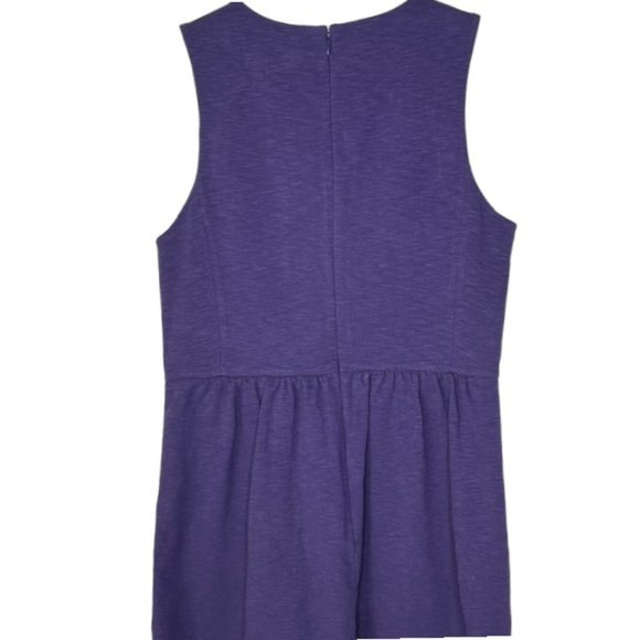 J. Crew Factory Daybreak Fit/Flare Dress in Raw Indigo (Blue/Purple) - L - Picture 6 of 11